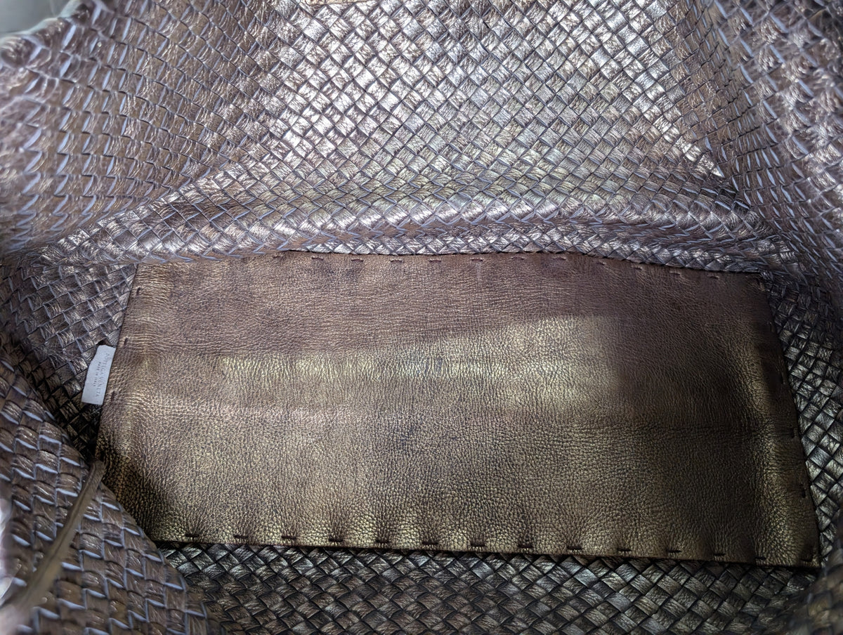 Bottega Veneta Limited Edition (#145 of 500) Golden Cabas Maxi Woven Tote