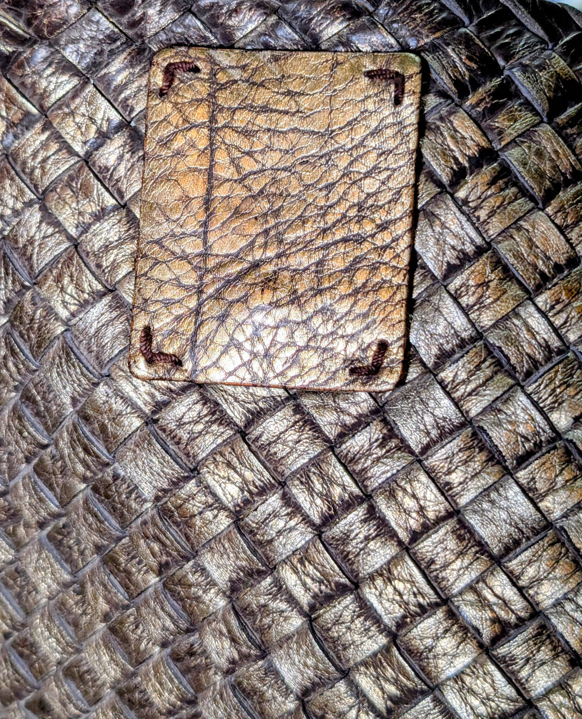 Bottega Veneta Limited Edition (#145 of 500) Golden Cabas Maxi Woven Tote