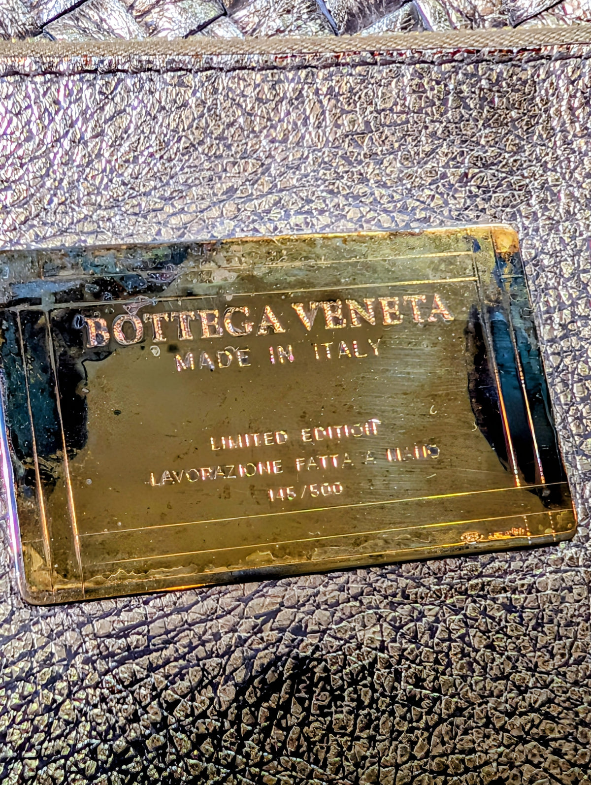 Bottega Veneta Limited Edition (#145 of 500) Golden Cabas Maxi Woven Tote
