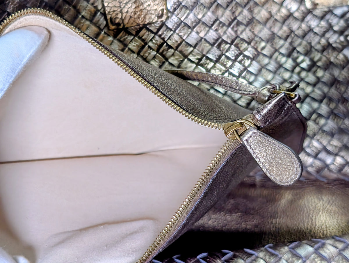 Bottega Veneta Limited Edition (#145 of 500) Golden Cabas Maxi Woven Tote