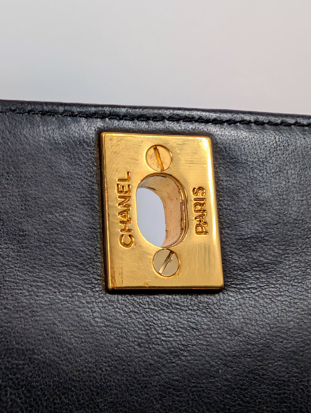 Chanel Small Vintage Vertical Stitch Mademoiselle Diana Flap with 24k Gold-Plated Hardware