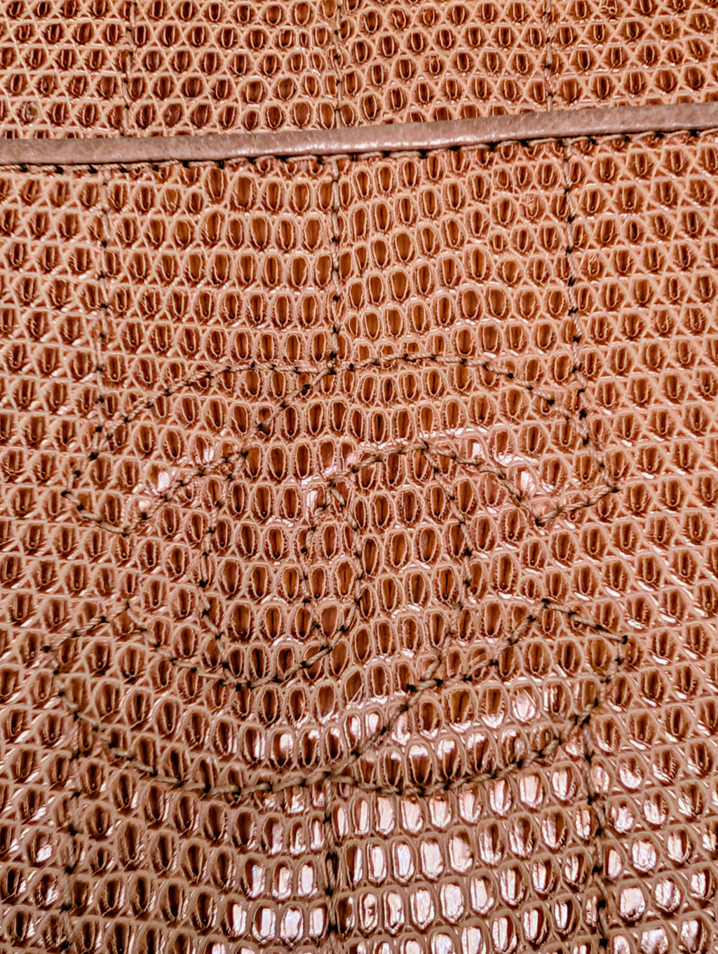 Chanel Vintage Beige Lizard Skin Bijoux Chain Tassel Camera Bag with 24K Gold-Plated Hardware