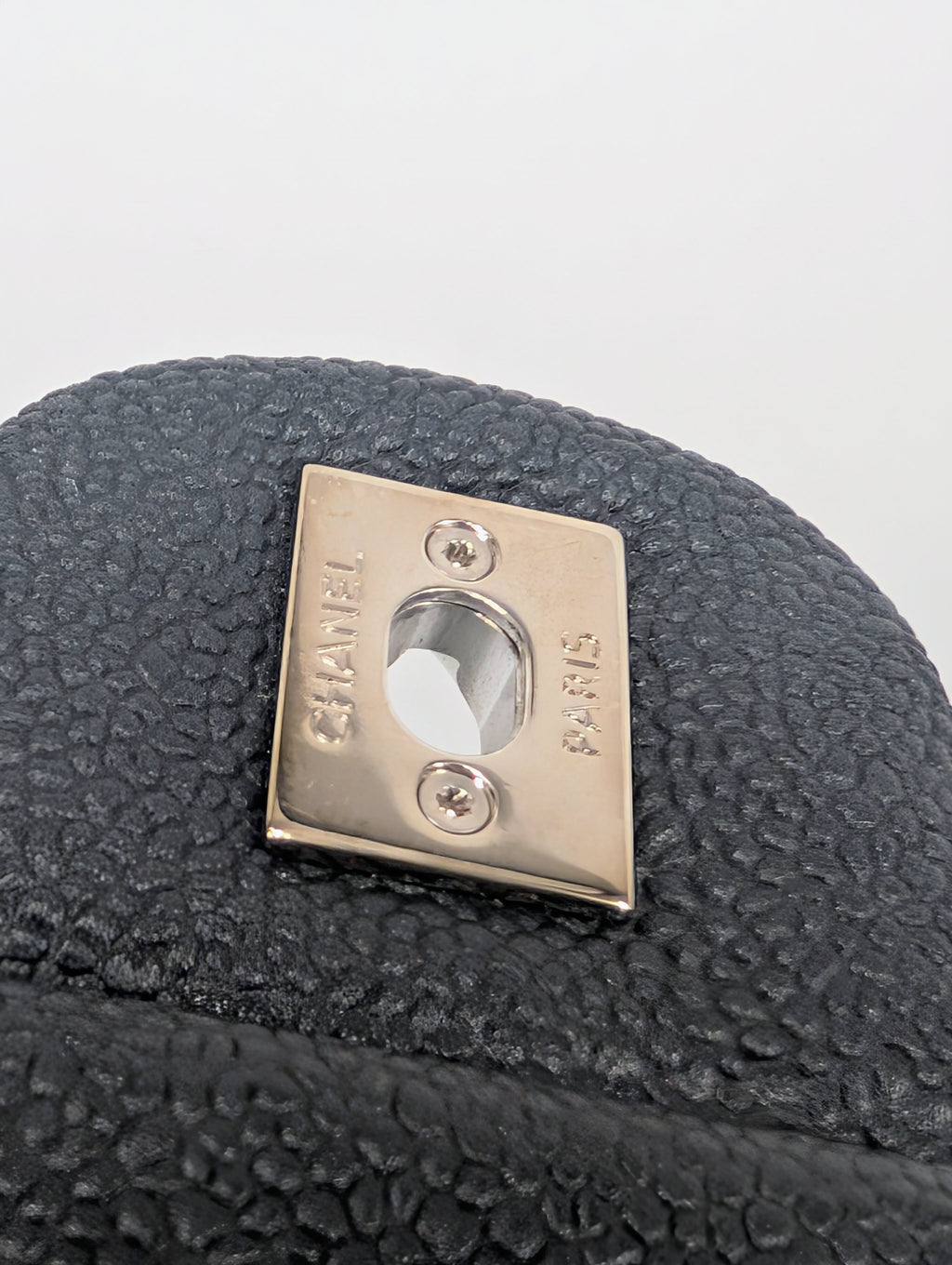 Chanel Black Caviar Quilted Easy Flap 20-Series Zip Shoulder Bag