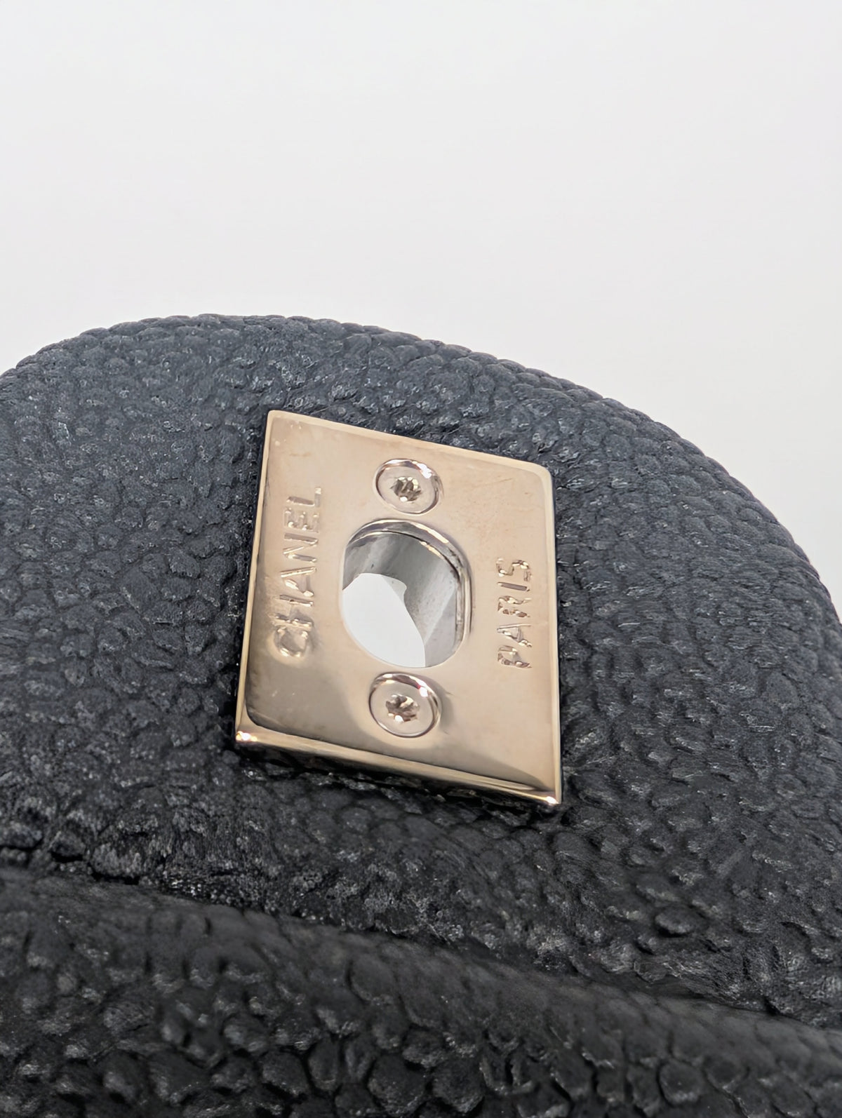 Chanel Black Caviar Quilted Easy Flap 20-Series Zip Shoulder Bag