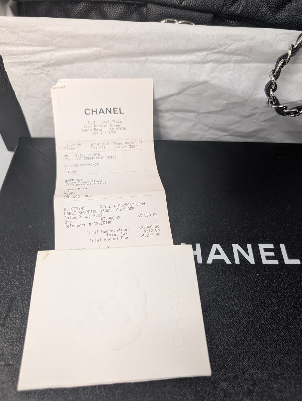Chanel Black Caviar Quilted Easy Flap 20-Series Zip Shoulder Bag