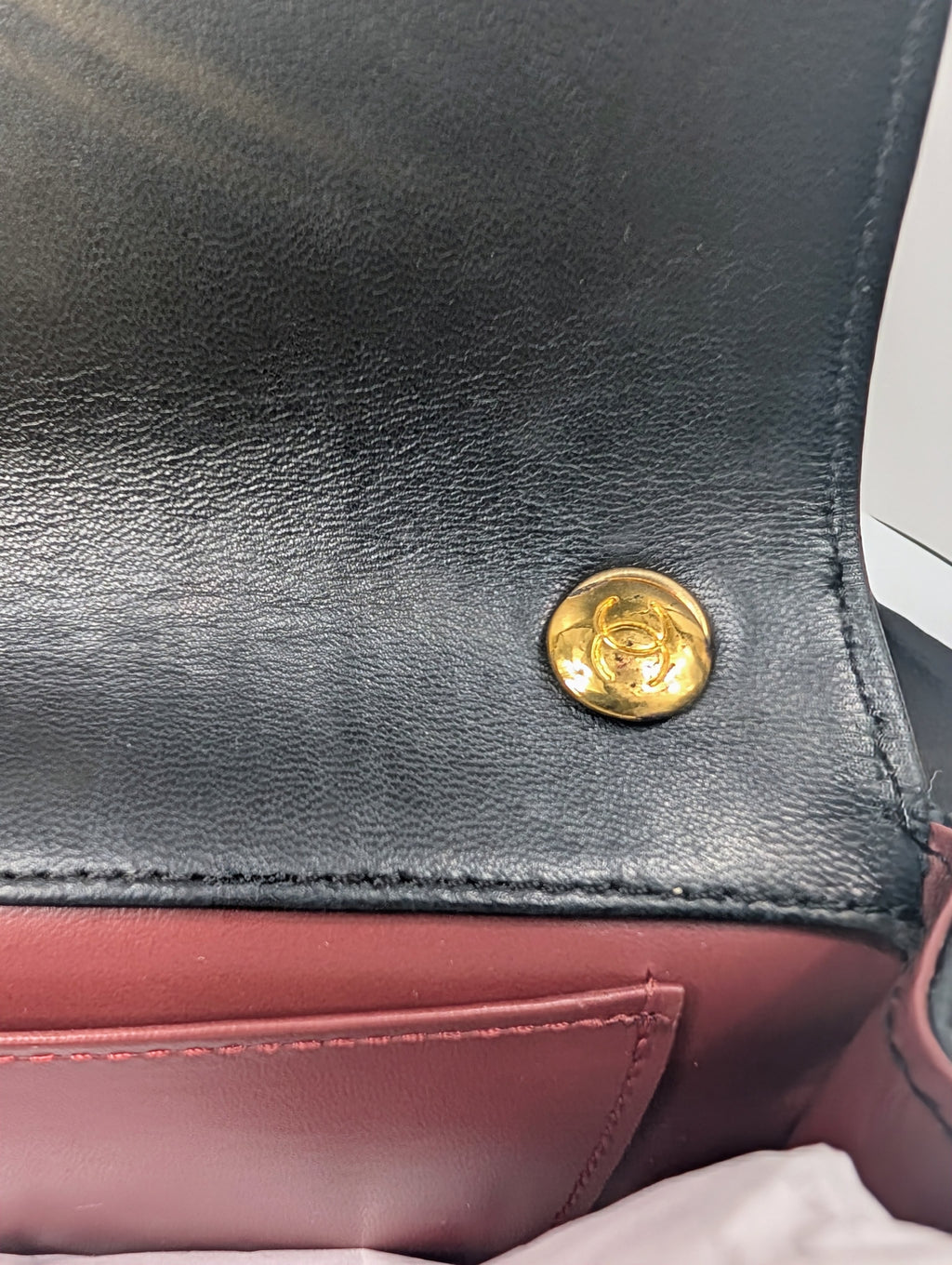 Chanel Vintage 1-Series Black Quilted Lambskin Mini Flap Bag 24K Gold Plated HW