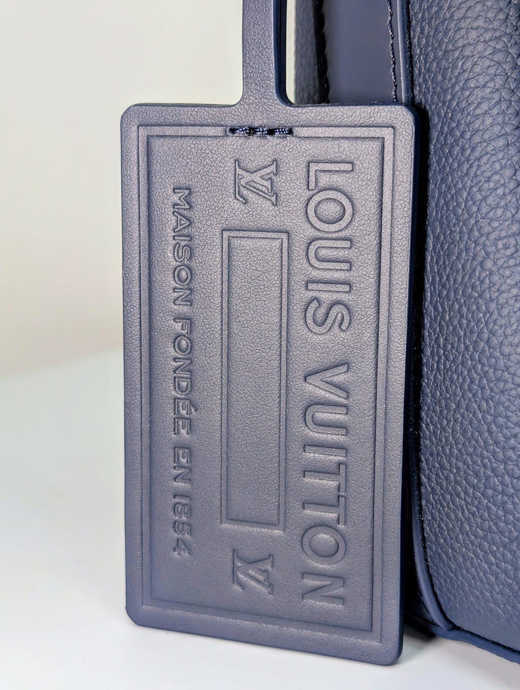 Louis Vuitton Marine Blue Calfskin Aerogram Messenger Crossbody Bag NWT