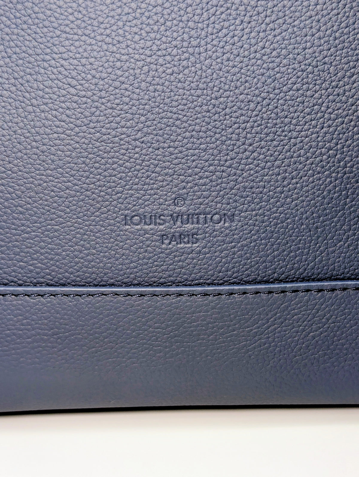Louis Vuitton Marine Blue Calfskin Aerogram Messenger Crossbody Bag NWT