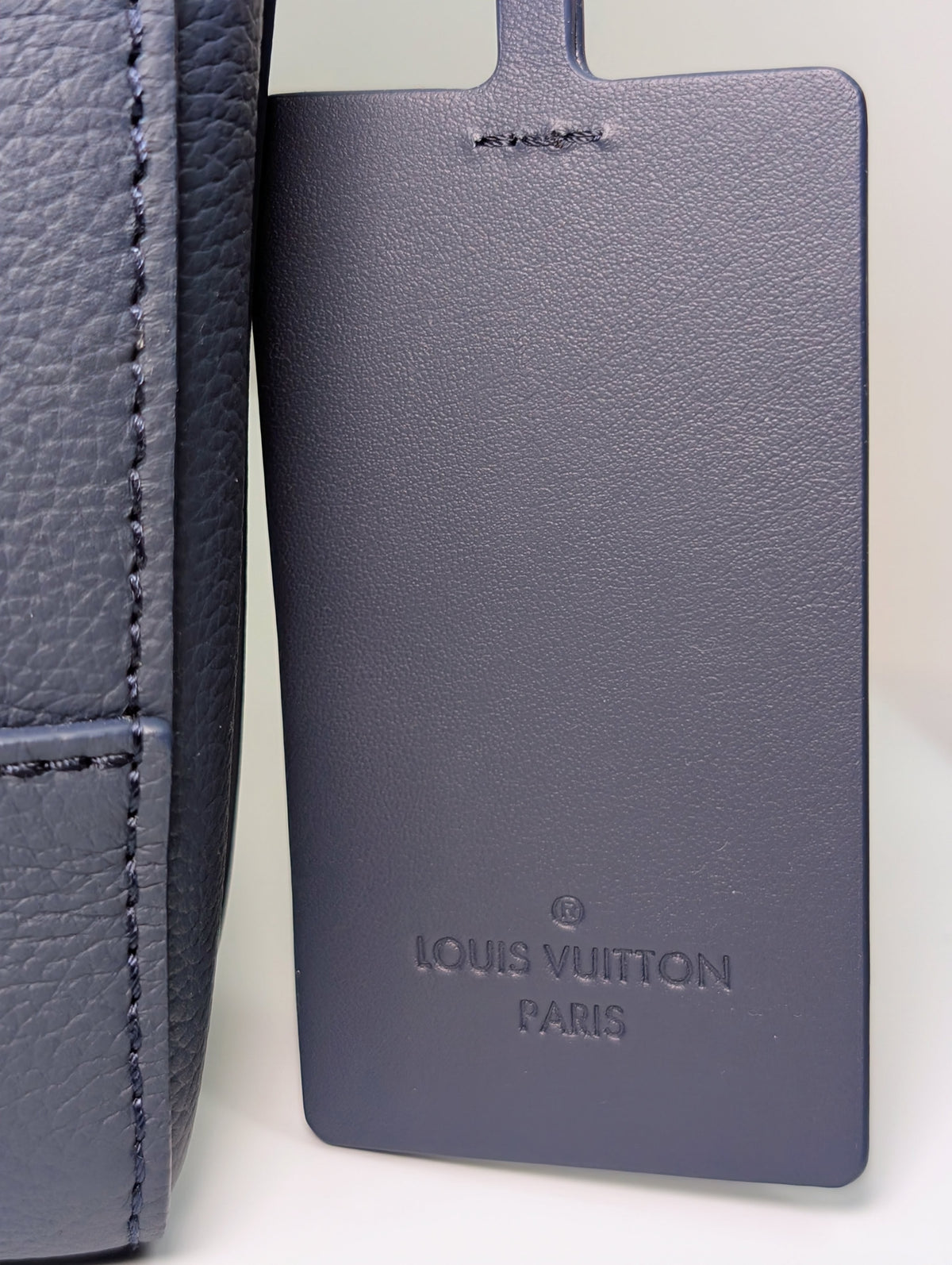 Louis Vuitton Marine Blue Calfskin Aerogram Messenger Crossbody Bag NWT