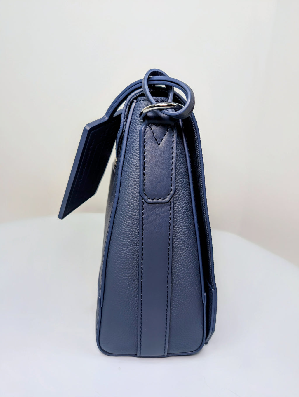 Louis Vuitton Marine Blue Calfskin Aerogram Messenger Crossbody Bag NWT