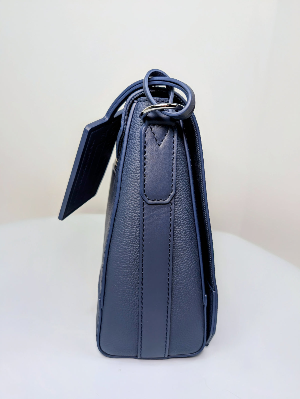 Louis Vuitton Marine Blue Calfskin Aerogram Messenger Crossbody Bag NWT