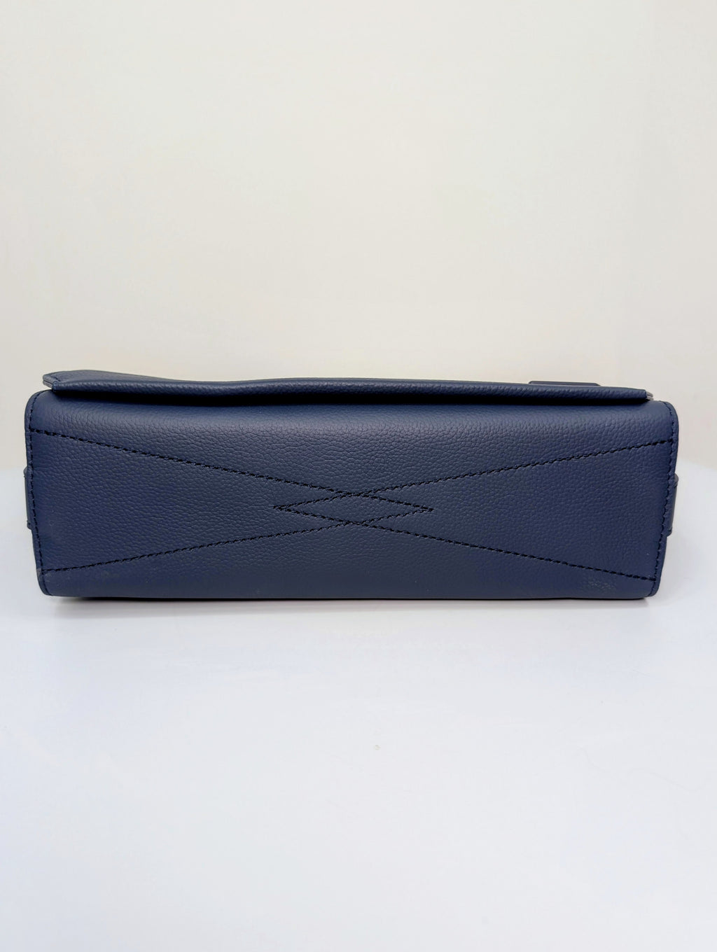 Louis Vuitton Marine Blue Calfskin Aerogram Messenger Crossbody Bag NWT