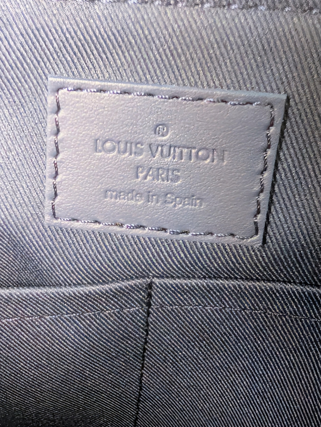 Louis Vuitton Marine Blue Calfskin Aerogram Messenger Crossbody Bag NWT