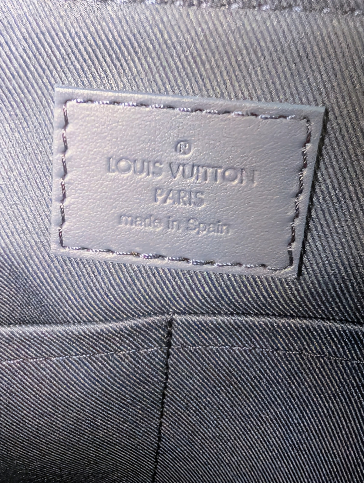 Louis Vuitton Marine Blue Calfskin Aerogram Messenger Crossbody Bag NWT