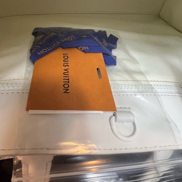 Louis Vuitton White Embossed Women's Bag